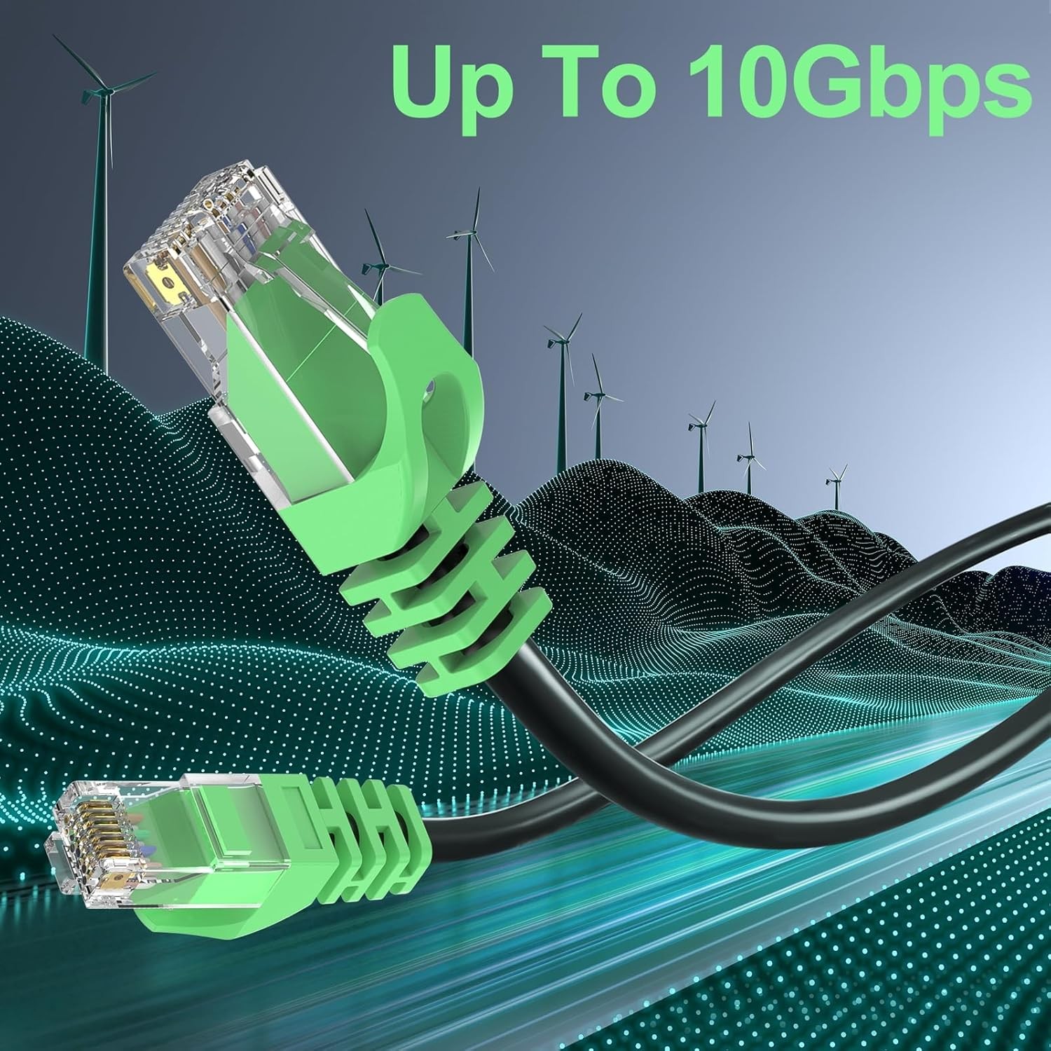 150FT Cat6 Outdoor Ethernet Cable In-Ground Heavy Duty Direct Burial 24AWG new