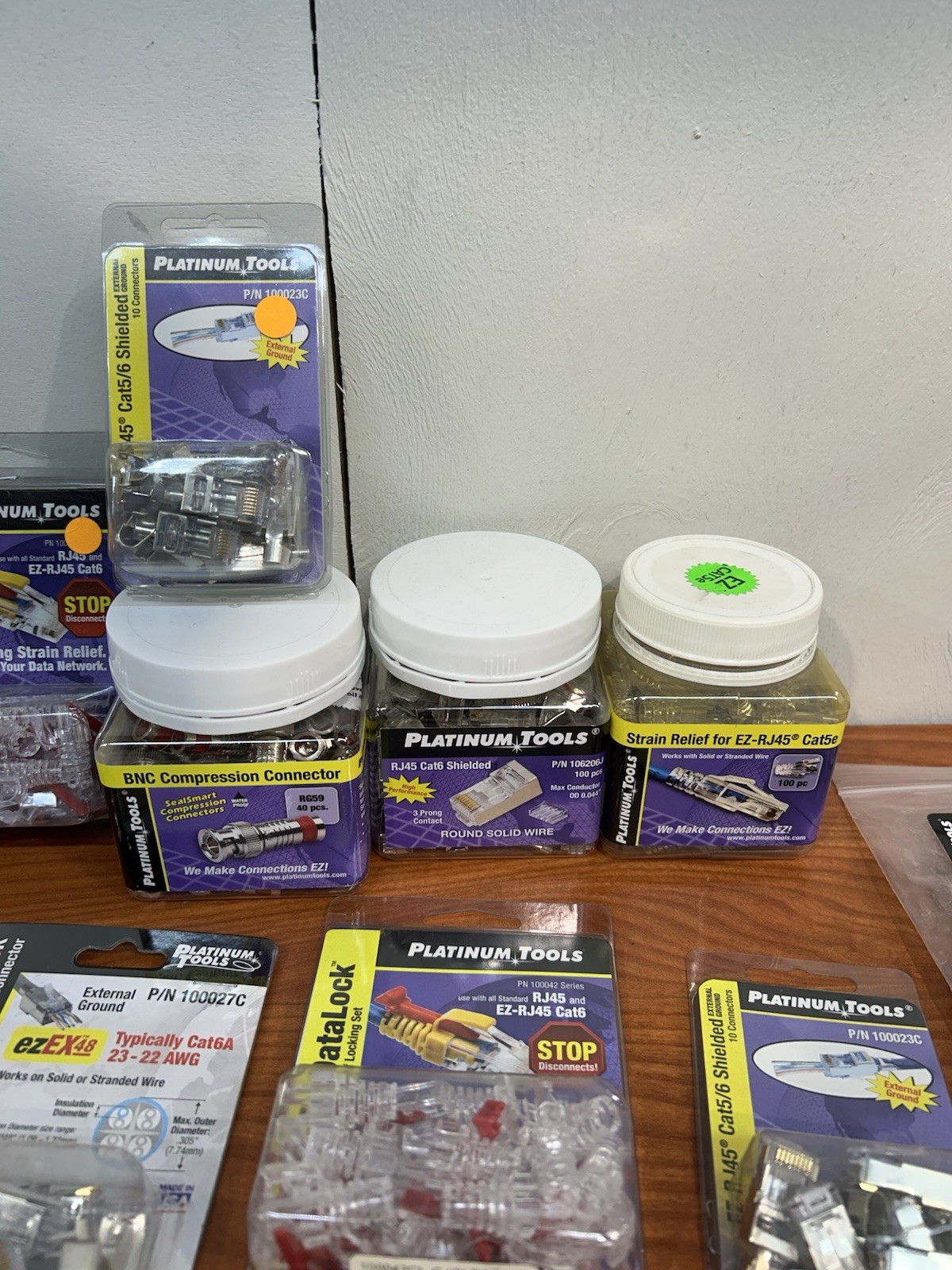 Platinum Tools, Bulk Lot Of Connectors And Other Items. All New In Packages JD