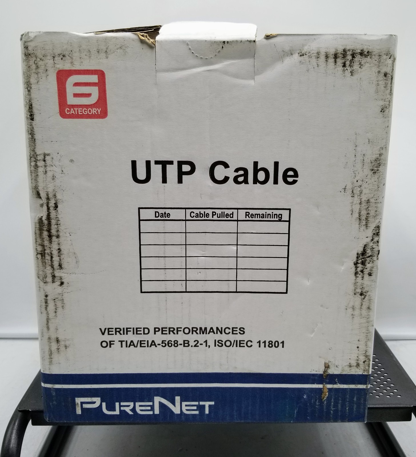 UTP CABLE CATEGORY 6 PLENUM PURE NET 6250-P 334FT -USED