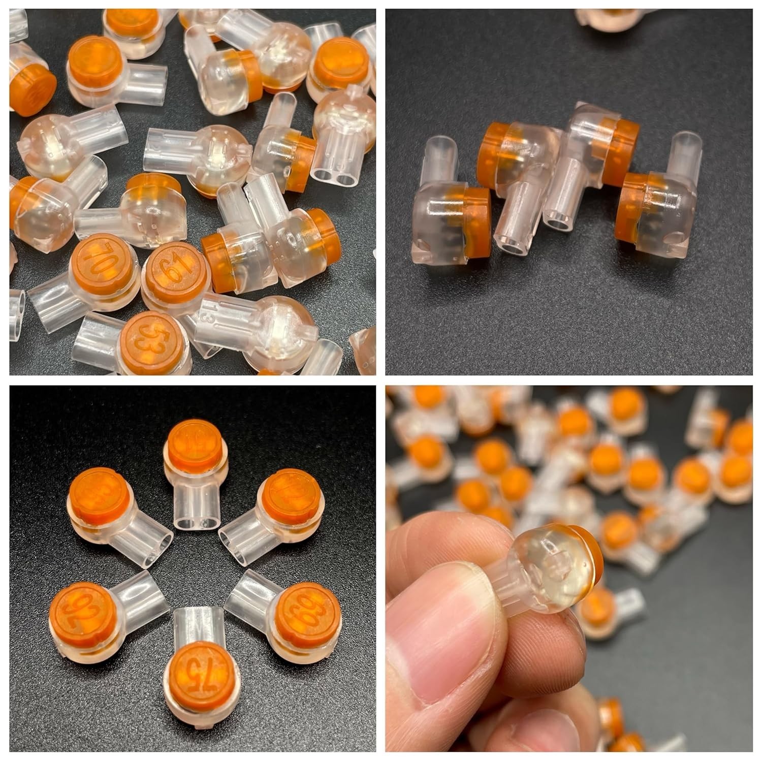 50PCS Gel-Filled IDC Connectors – Moisture-Proof, Fast Splice for CAT5/6/7