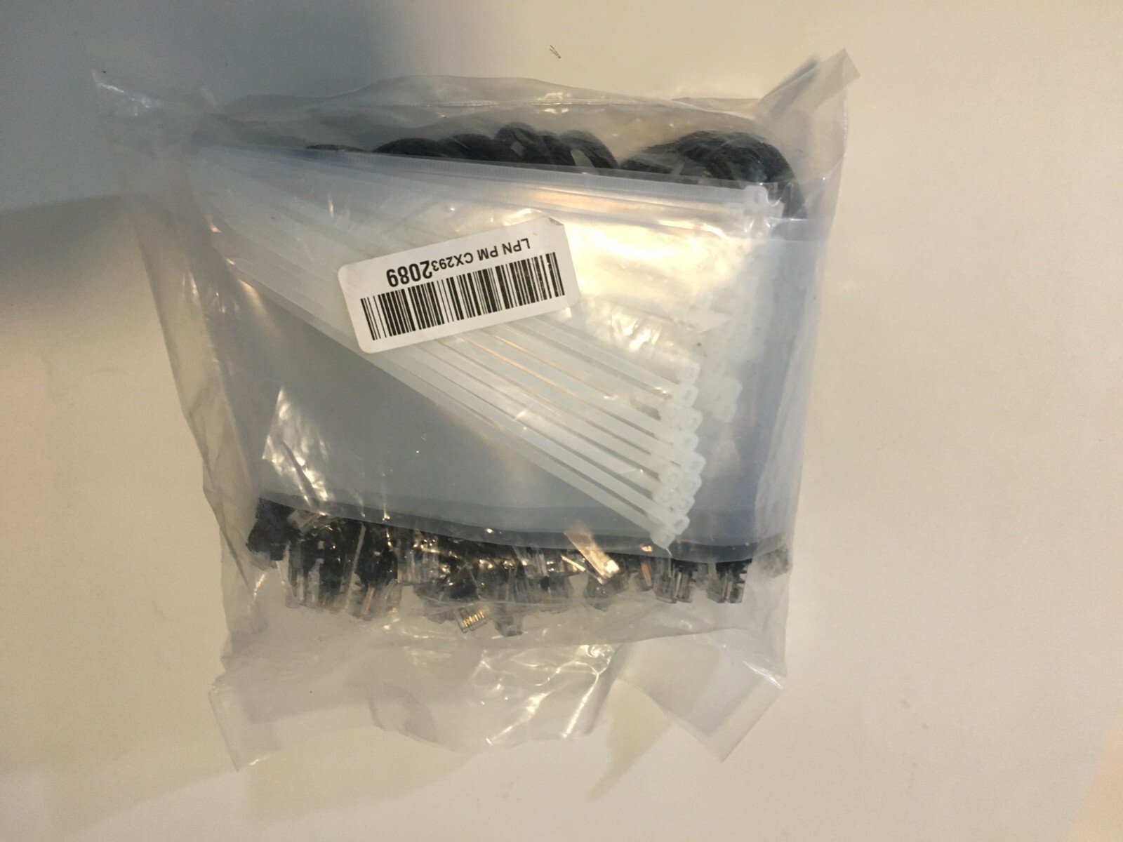 20 PACK CAT6 Ethernet Network Cable 1 ft (foot) Black
