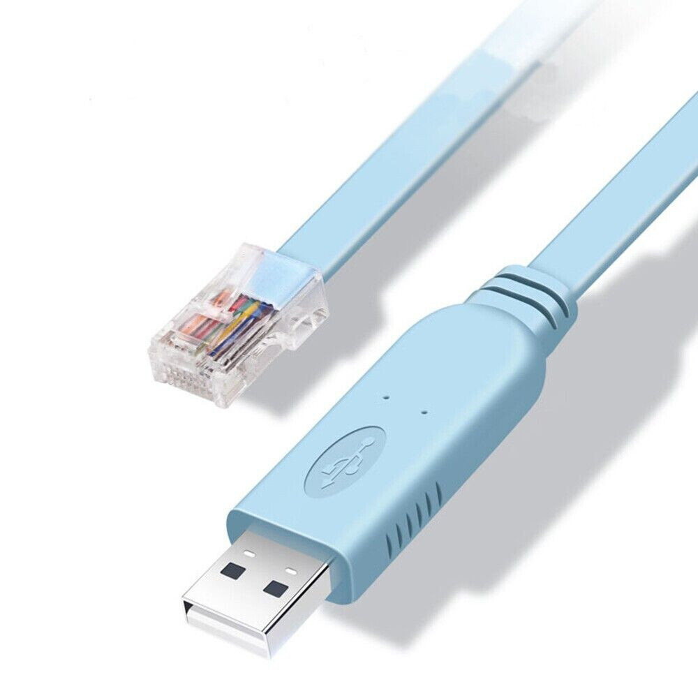 New 6ft USB Console to RJ45 Ethernet LAN Rollover Cable Switch Line for Cisco