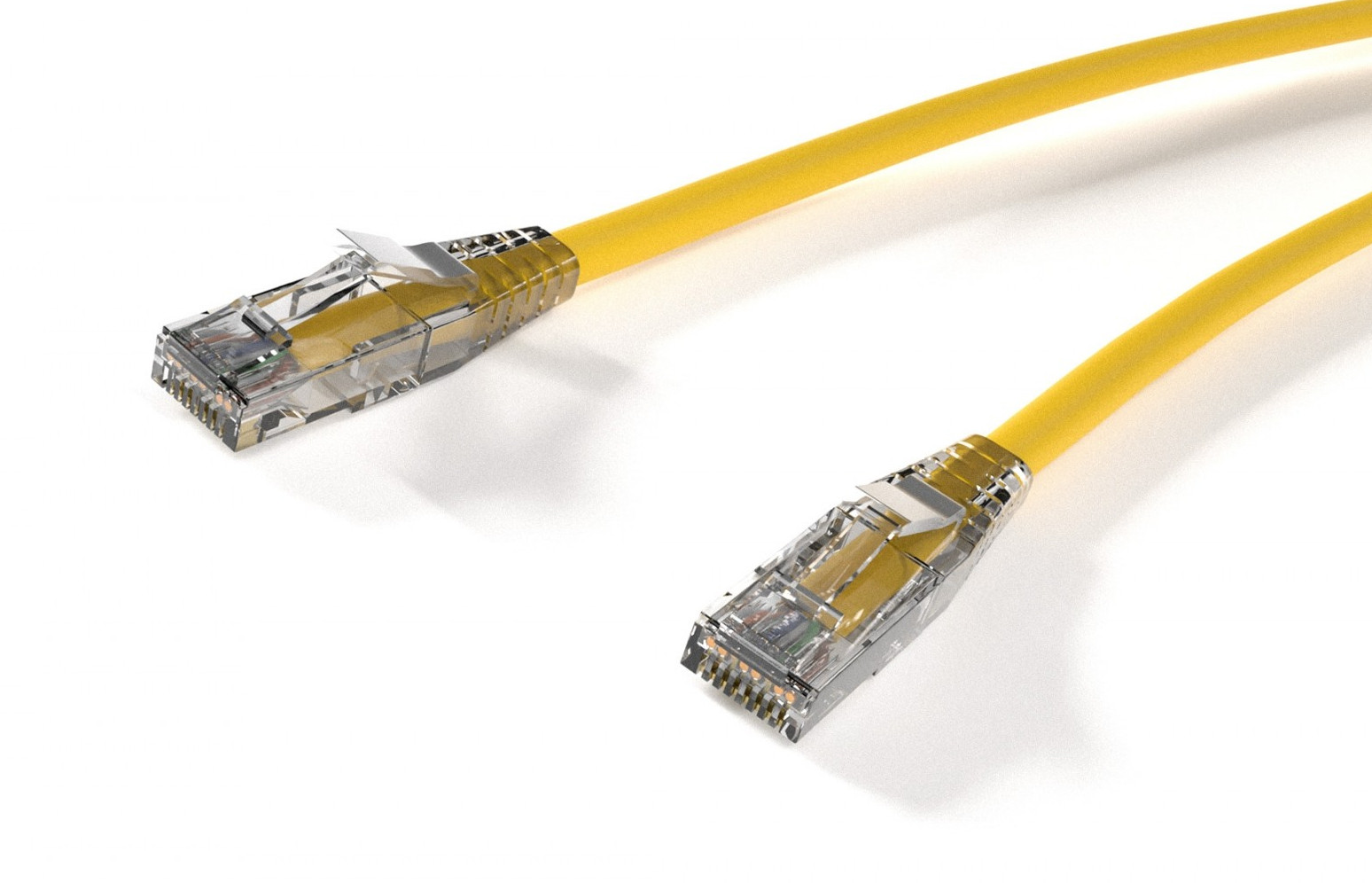 Cat6 UTP patch cable clear boot 6in 1ft 2ft 3ft 5ft 6ft 7ft 10ft Lot of 1, 5, 10