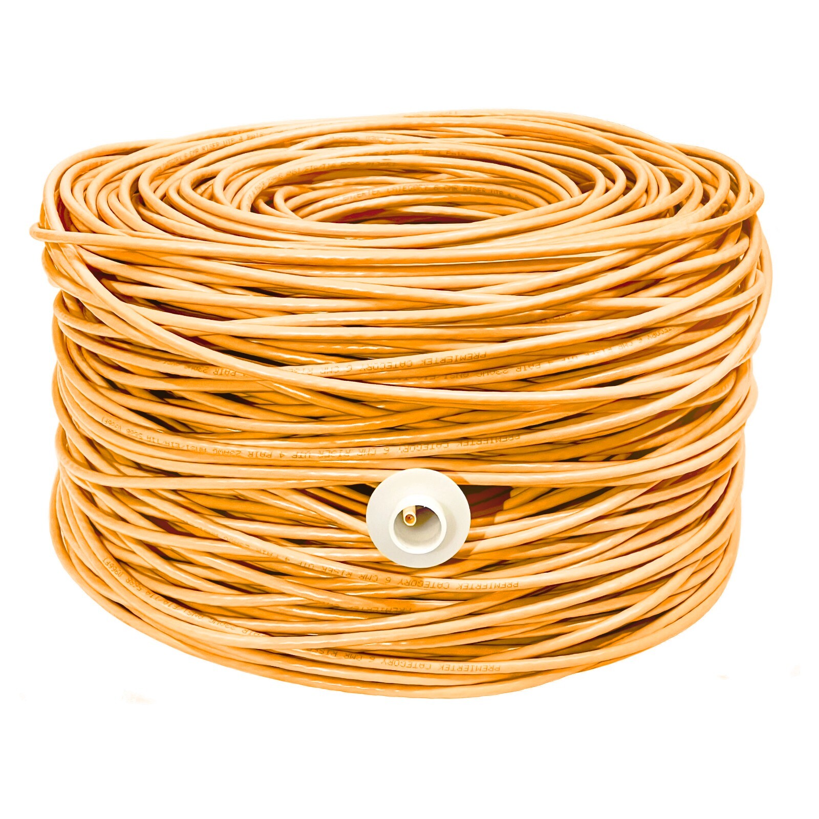 1000FT CAT6 UTP Solid 23AWG 550MHz CMR Riser CCA Network Ethernet Cable Orange
