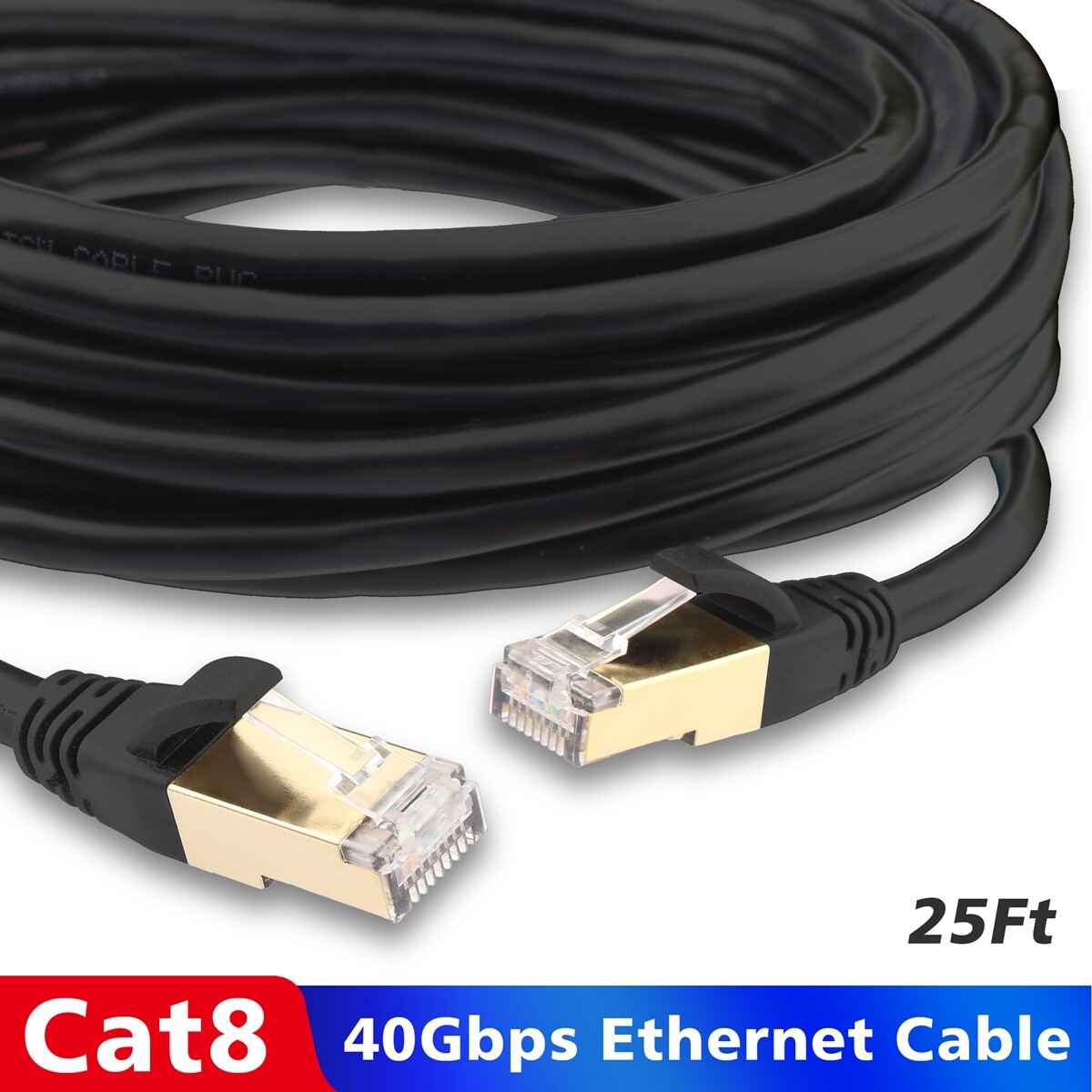 CAT 8 Ethernet Cable 5Pack 10Pack Shielded SFTP Internet Network Patch Cord Lot