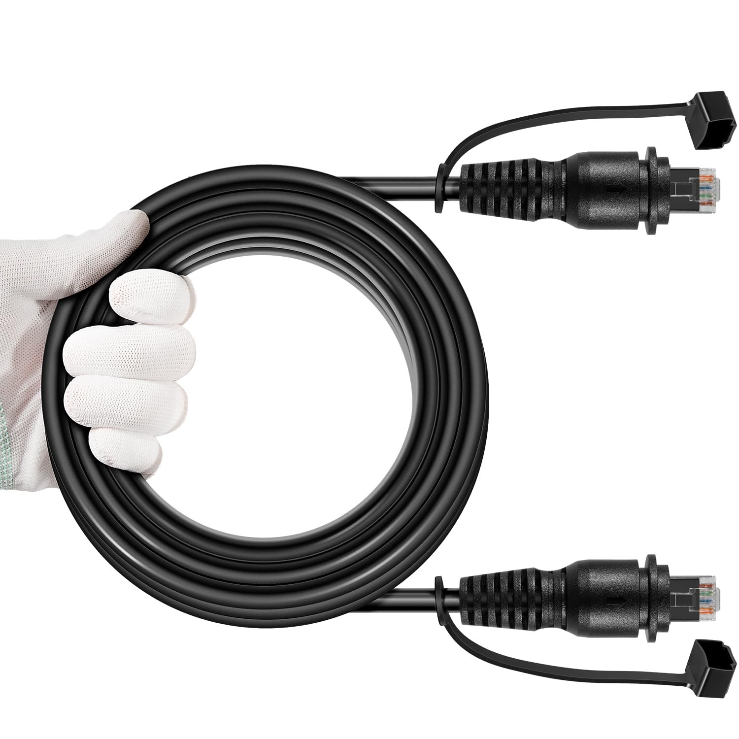 30 Ft Marine Network Cable – RJ45 Male to Male Ethernet Cable for Garmin GPSMAP