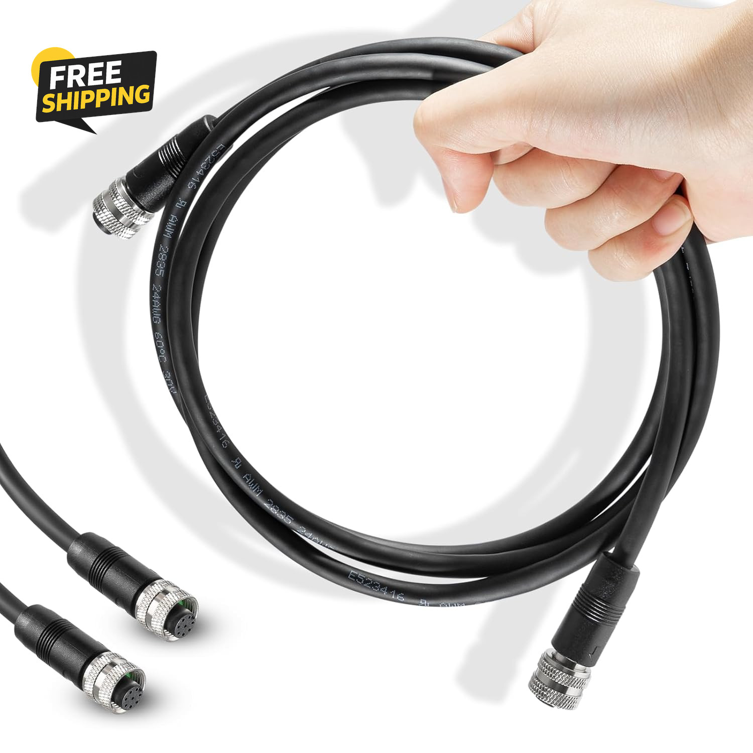 720073-6 5 Foot Ethernet Cable as EC 5E Replace for Humminbird, Black Fit
