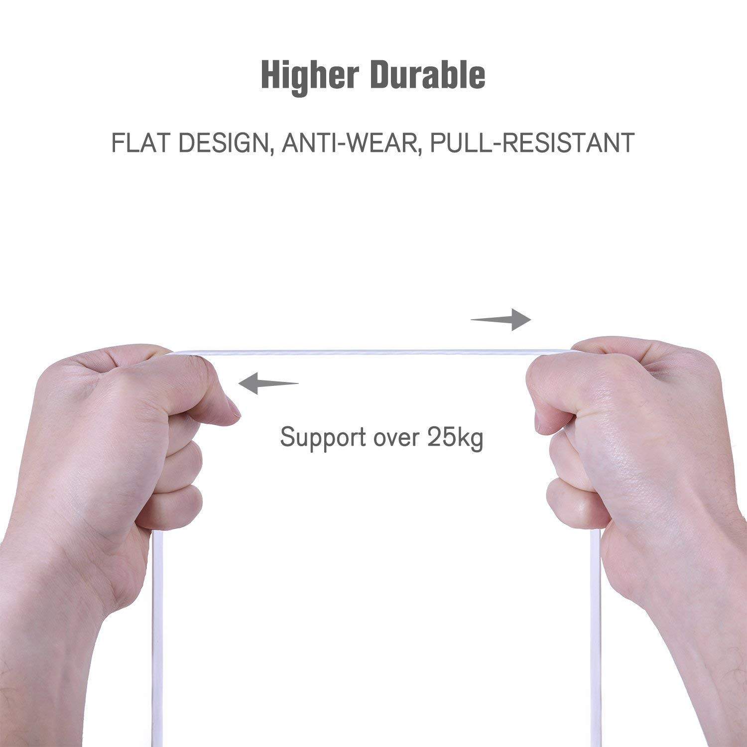 Ethernet Cable 15Ft Cat7 White,Rj45 Cable,Flat LAN Network Cable 600 Mhz Patch C