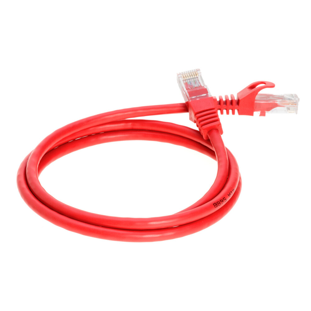 Cat6 Red Patch Cord Network Cable Ethernet LAN RJ45 UTP 3FT – 20FT Multi LOT