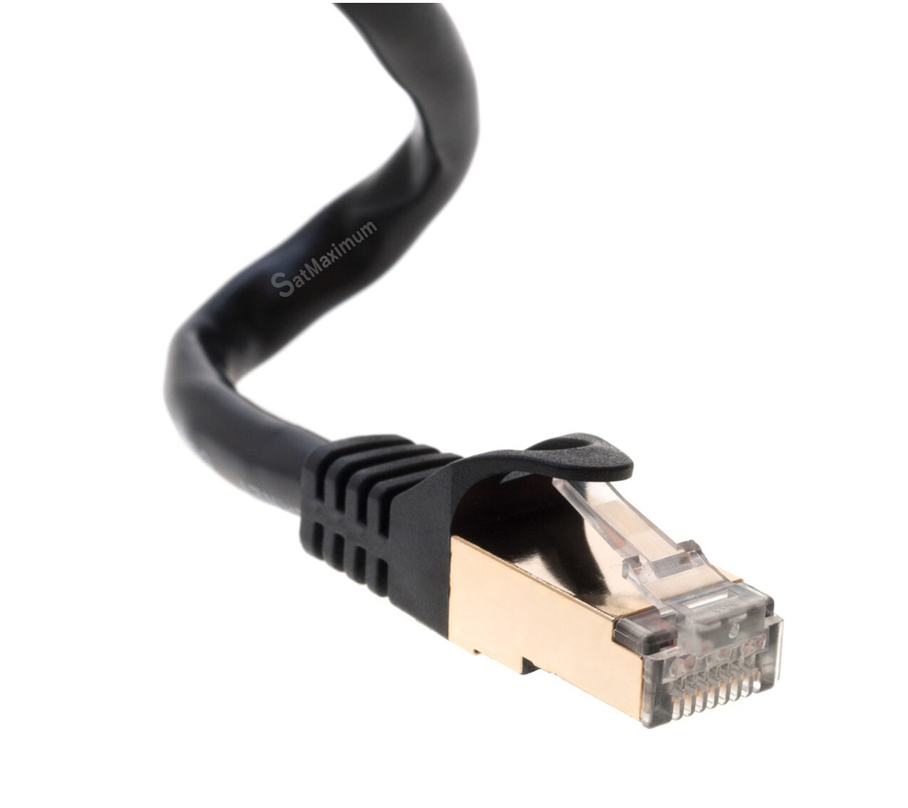 Cat7 Black S/FTP Pure Copper Ethernet Patch Cord LAN Network Cable 6ft- 20ft LOT