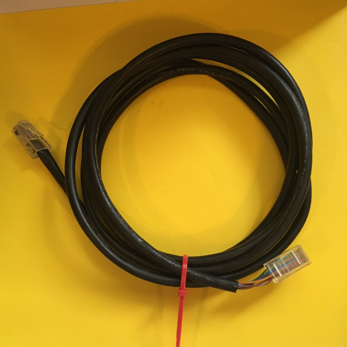 *PRE-OWNED-TIA/EIA-568-A-ETHERNET PATCH CABLE 7 Ft.-24 AWG/4PRS-FREE SHIPPING*