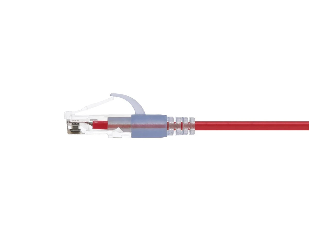 Monoprice Cat6A Ethernet Patch Cable – 3 feet – Red | Snagless RJ45 550Mhz UTP