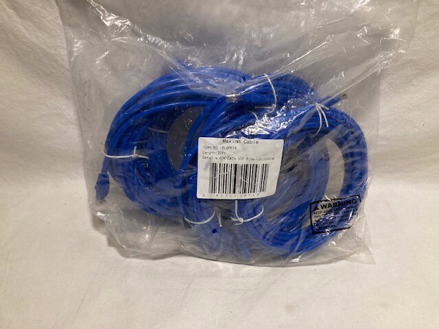 6-Pack Bundle Cat6 Ethernet Cable 20 Feet LAN UTP Cat 6 RJ45 Network Cord Patch