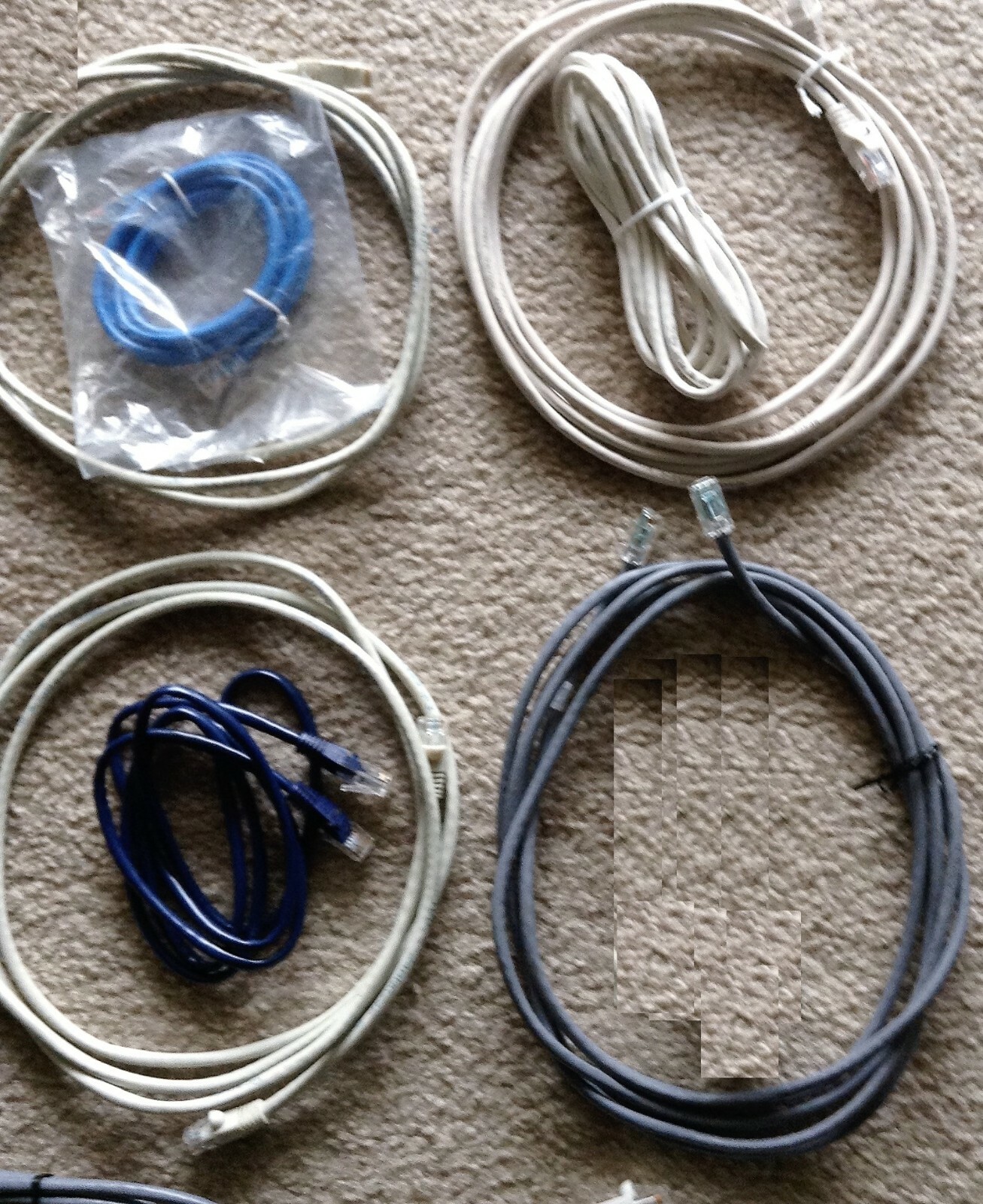 RJ45 LAN Network Ethernet Patch Cable Cord CAT 5 5E 6 Various Lengths Lot of 30