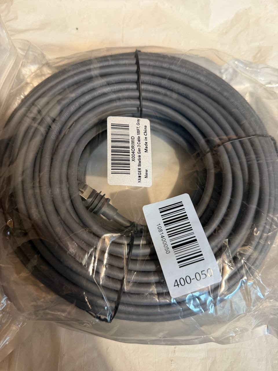 100FT Starlink Gen 3 & Mini Ethernet Cable Extension, Waterproof Outdoor cable