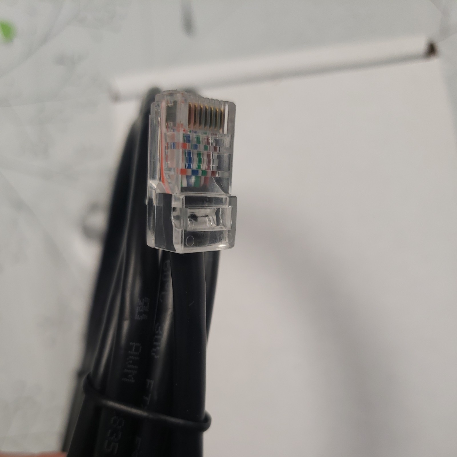 CAT5e Cable 7ft ~ TIA/EIA-568B.2 UTP~ 60° CM 24AWG ~ C-UL E201854-B ETL Verified