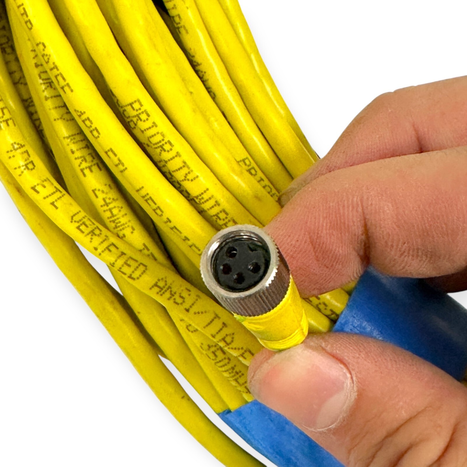 Ethernet CAT to 4 Position Female Cable Yellow 4PR FTL Verified ANSI TIA EIA
