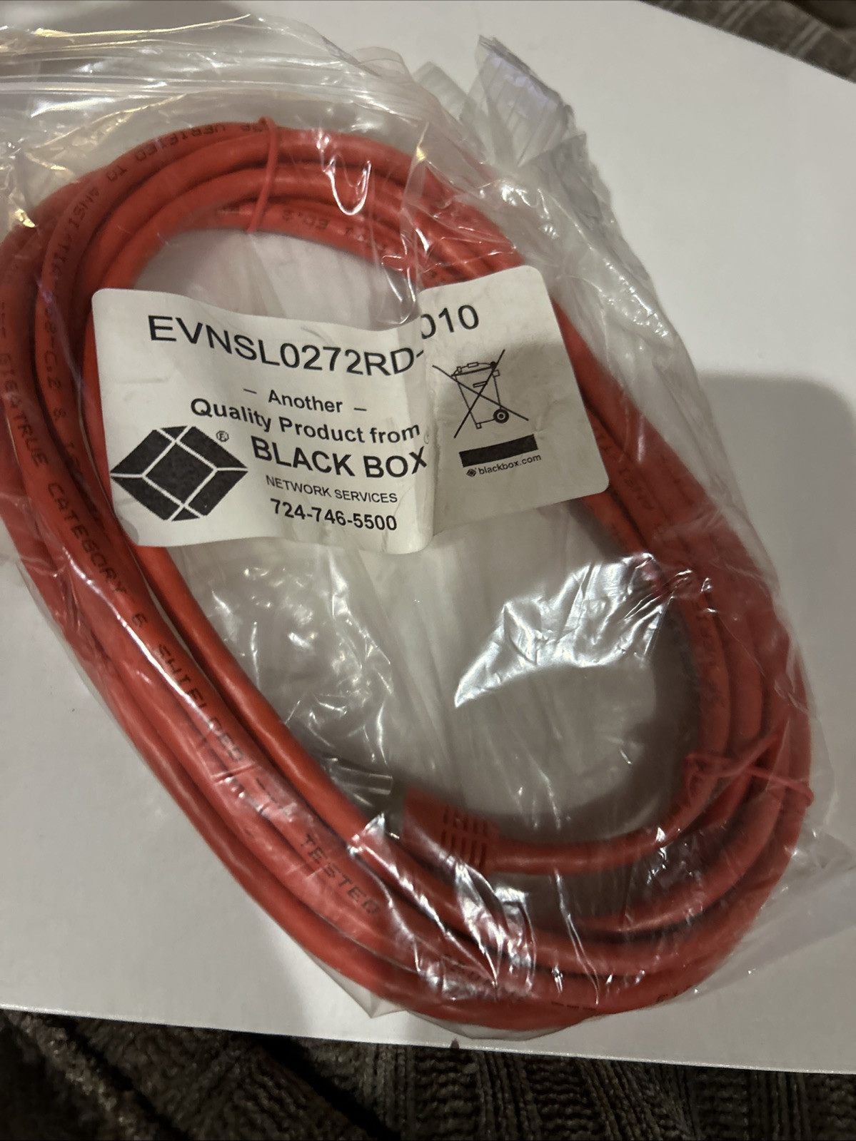 Black Box – Network cable RJ-45 (M) 3 m screened shielded twisted pair (SSTP)…