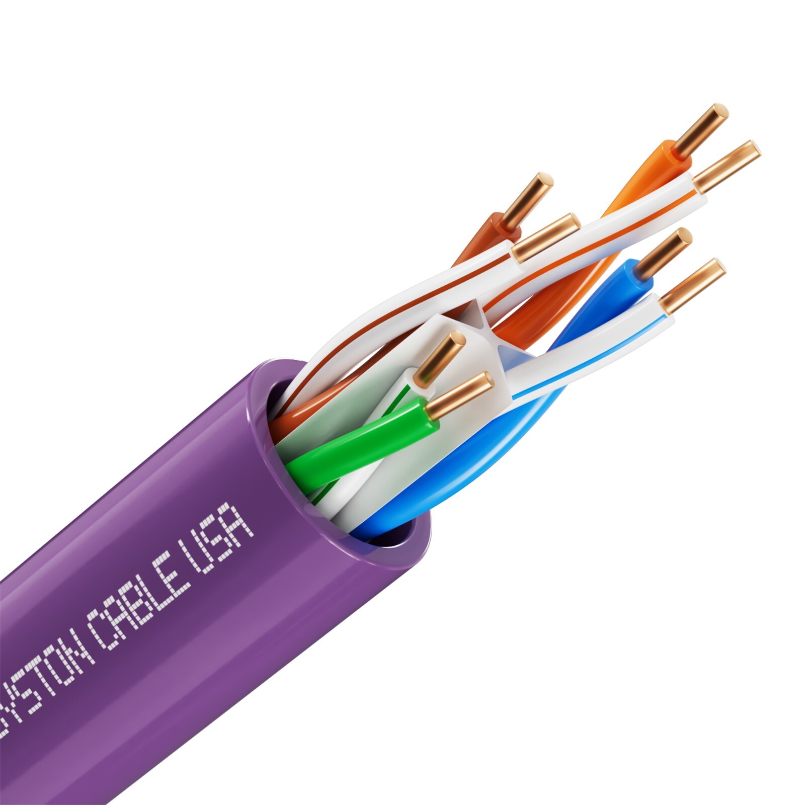 Syston Cat 6E Ethernet Network Cable 600MHz 23AWG UTP Solid Copper Wire-CMR Bulk
