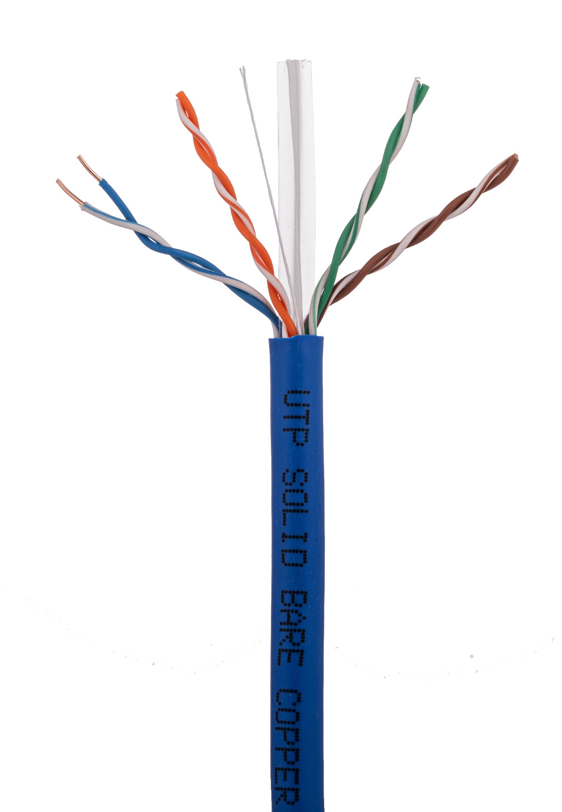 CAT6 500FT/1000FT Riser Ethernet Cable CMR 23AWG UTP Solid Bare Copper Wire LOT