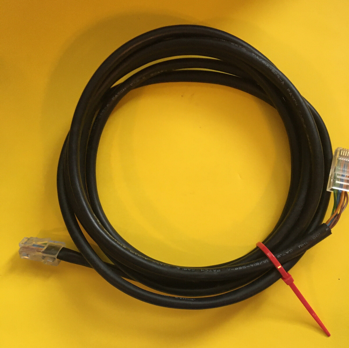 *PRE-OWNED-TIA/EIA-568-A-ETHERNET PATCH CABLE 7 Ft.-24 AWG/4PRS-FREE SHIPPING*