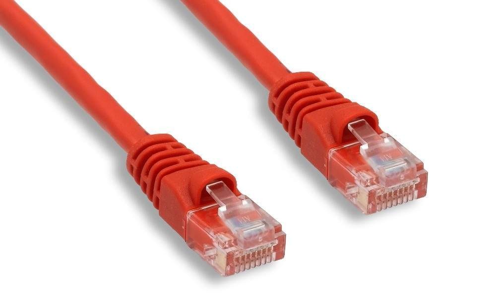 7ft Cat5e Snagless Unshielded (UTP) Ethernet Network Patch Cable – Red