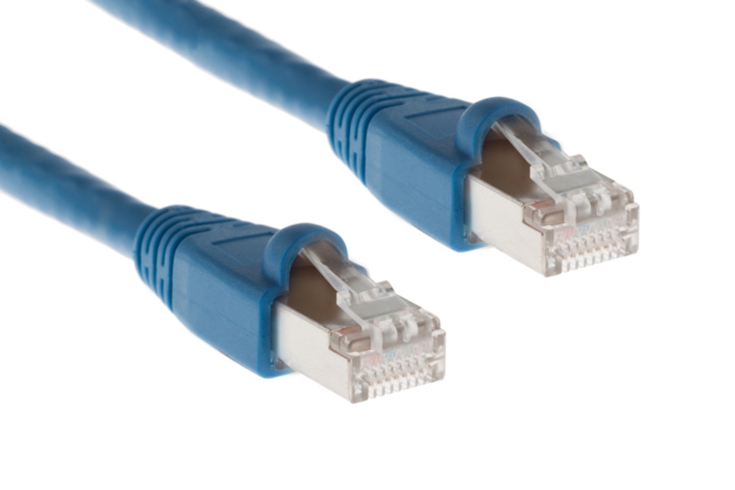 CAT6A Shielded Ethernet Patch Cable, Snagless, 15′ Blue – Lifetime Warranty