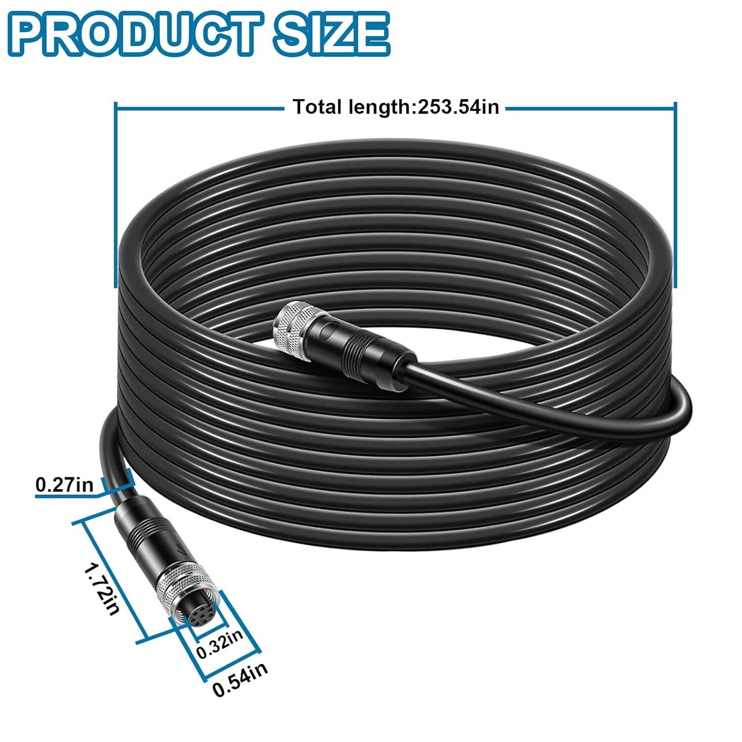 720073-3 20 Feet Ethernet Cable AS EC 20E for Humminbird for Helix, APEX, SOLIX