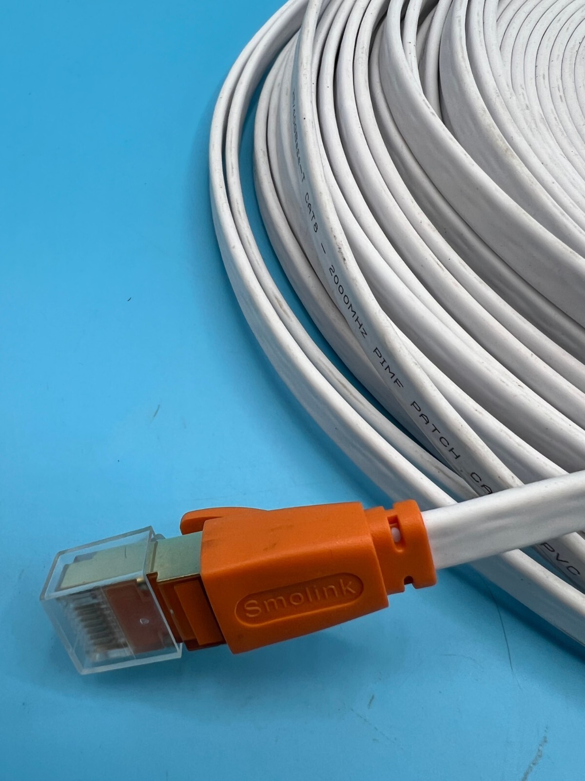 25/40 Gbase-T cat8- 2000MHz Pimf Patch Cable PVC – 50 Feet