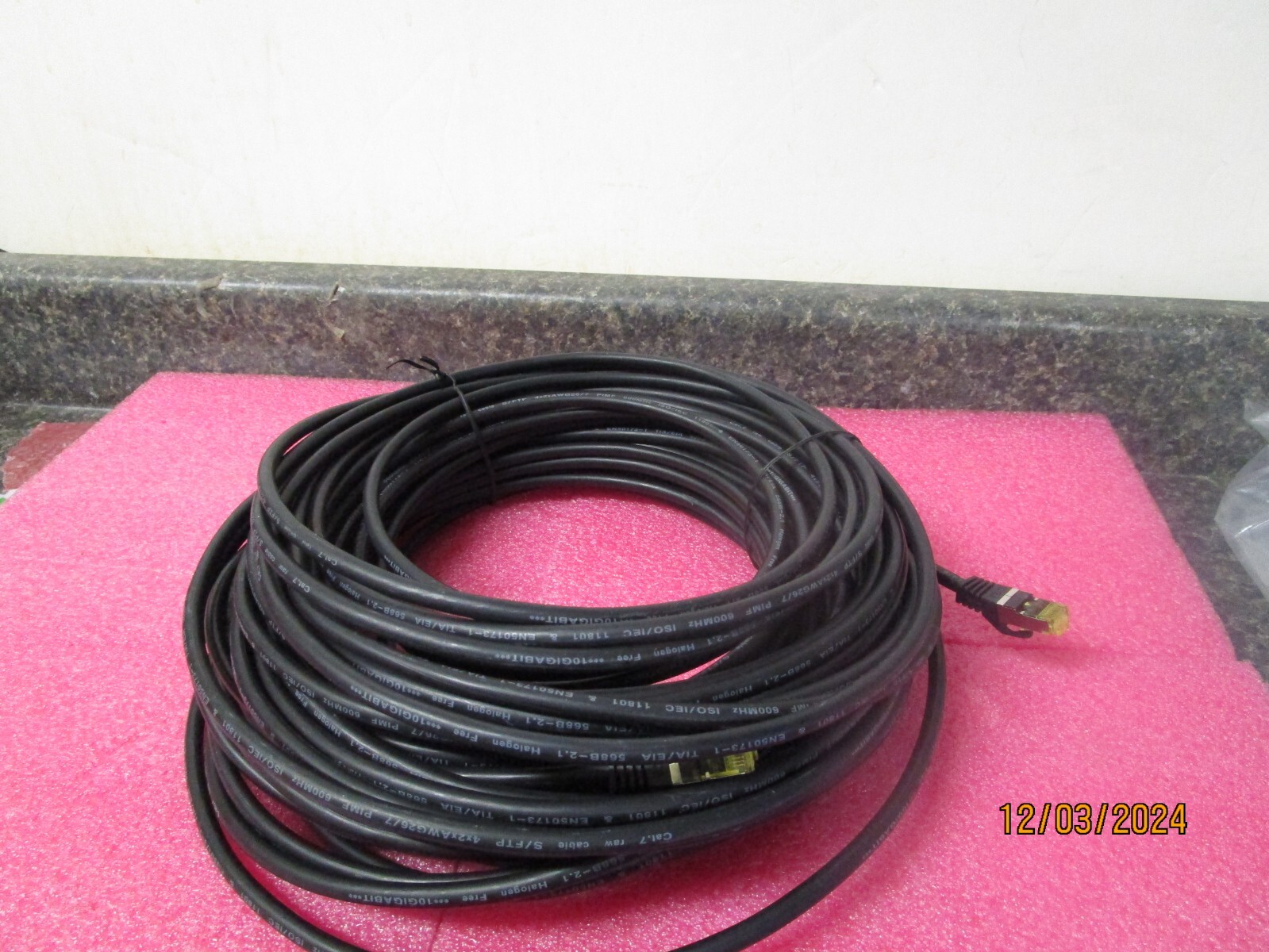 NEW! (100ft) Cat7 Ethernet Cable EN50173-1 TIA/EIA 568B-2.1 10Gigabit – Zeiss
