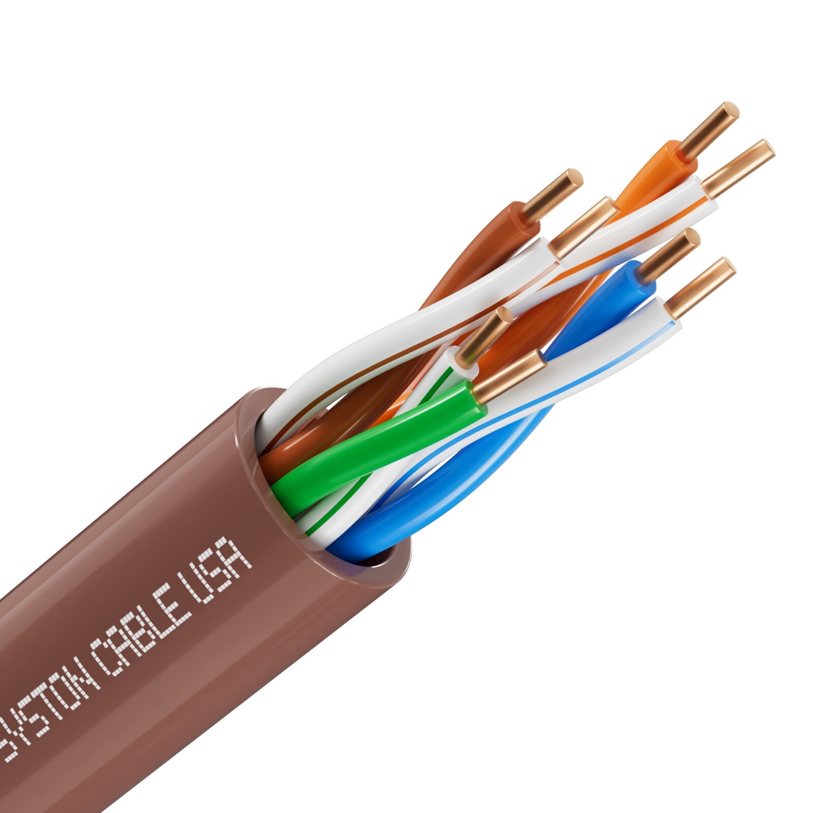 Syston Cat 5e Ethernet Network Cable 350MHz 24AWG UTP Solid Copper Wire-CMR Bulk