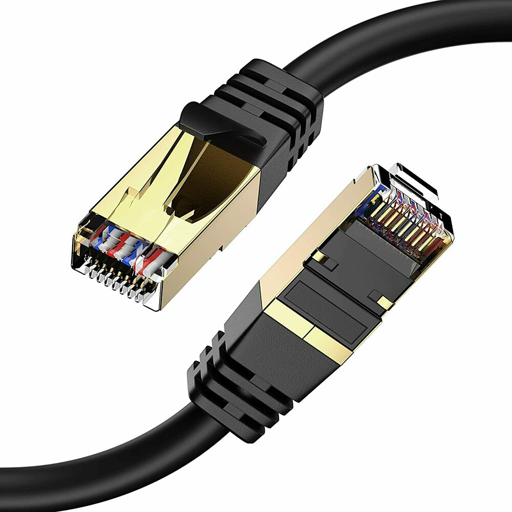 Cat8 Ethernet Cable 40Gbps 2000MHz SFTP Shielded for Gaming Data Center Outdoor
