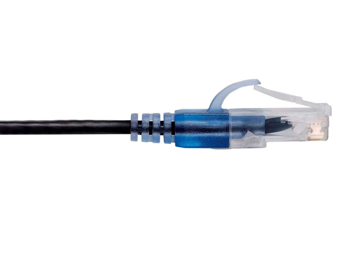 Monoprice SlimRun Cat6A 10 Pack Ethernet Patch Cable 0.5 Feet Black Snagless