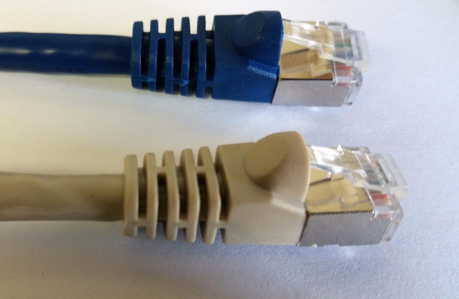 Cat6A Patch Cable Shielded STP Cable 1ft 3ft 5ft 7ft 10ft 15ft Lot of 1, 5, 10