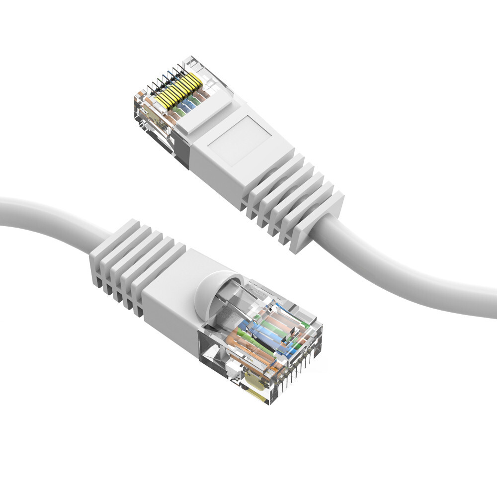 10 Pack 6 INCH Cat6 Gigabit Ethernet Patch Cord 9 Colors 24AWG Pure Copper Cable