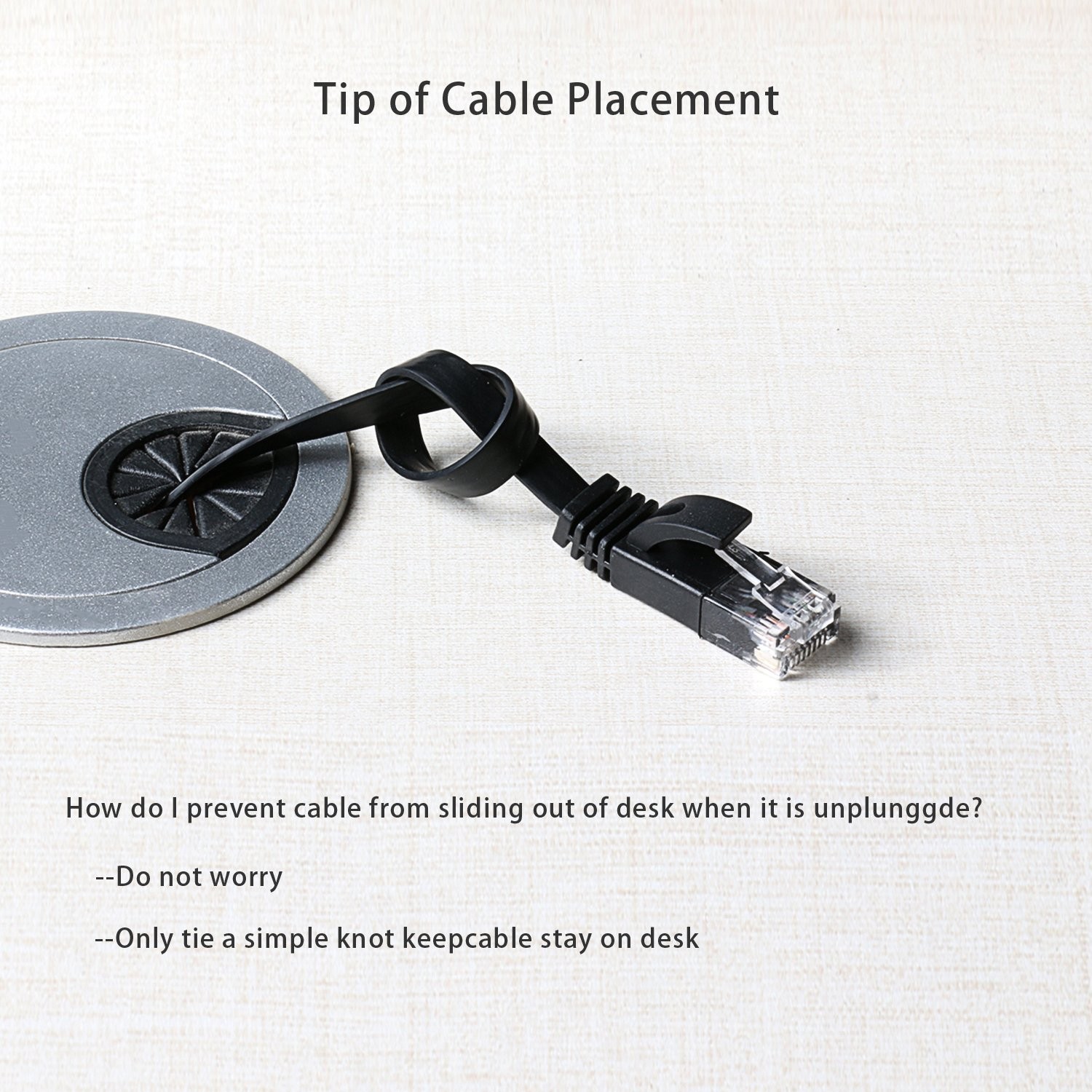 Cat 6 Ethernet Cable 50 ft with Clips- Faster Than Cat5e/Cat5 Flat Internet