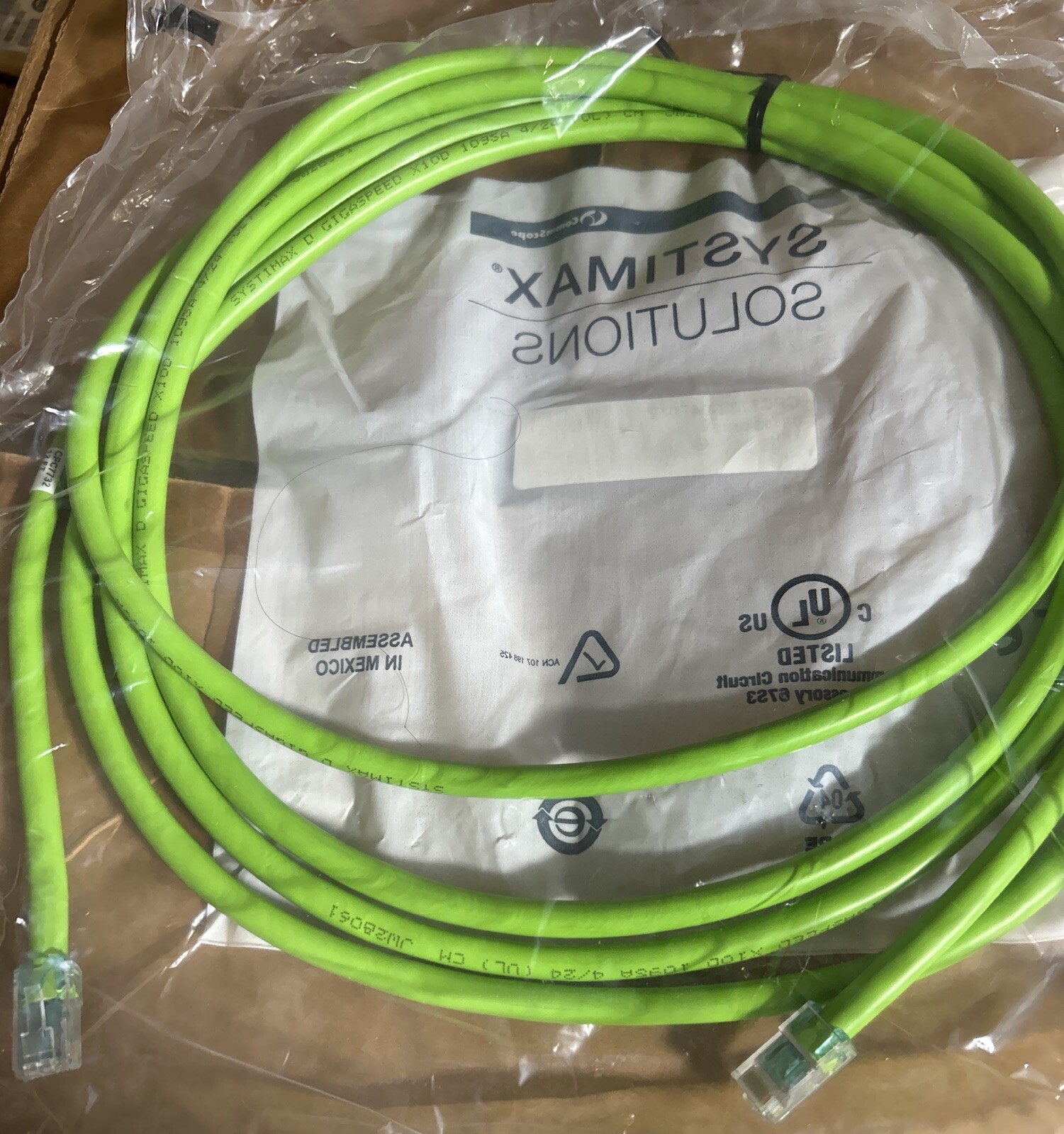 Systimax Cat6 Giga CPC7732-04F012- GS10E-GN12 Green Cable Buy Multiple Discount