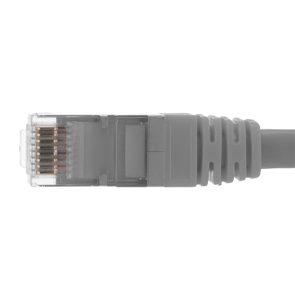 Ethernet Patch Cable CAT6A, S/FTP, 26AWG, 0.5 Ft, 5 pack, Gray