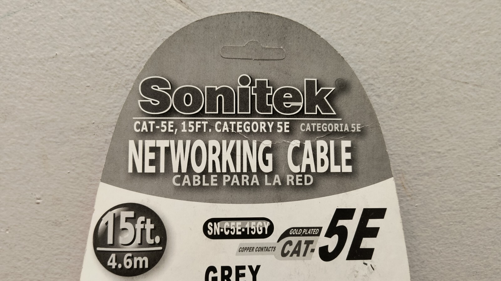 SoniTek Gold Series Cat5E, 15 Ft. Category 5E Network Cable