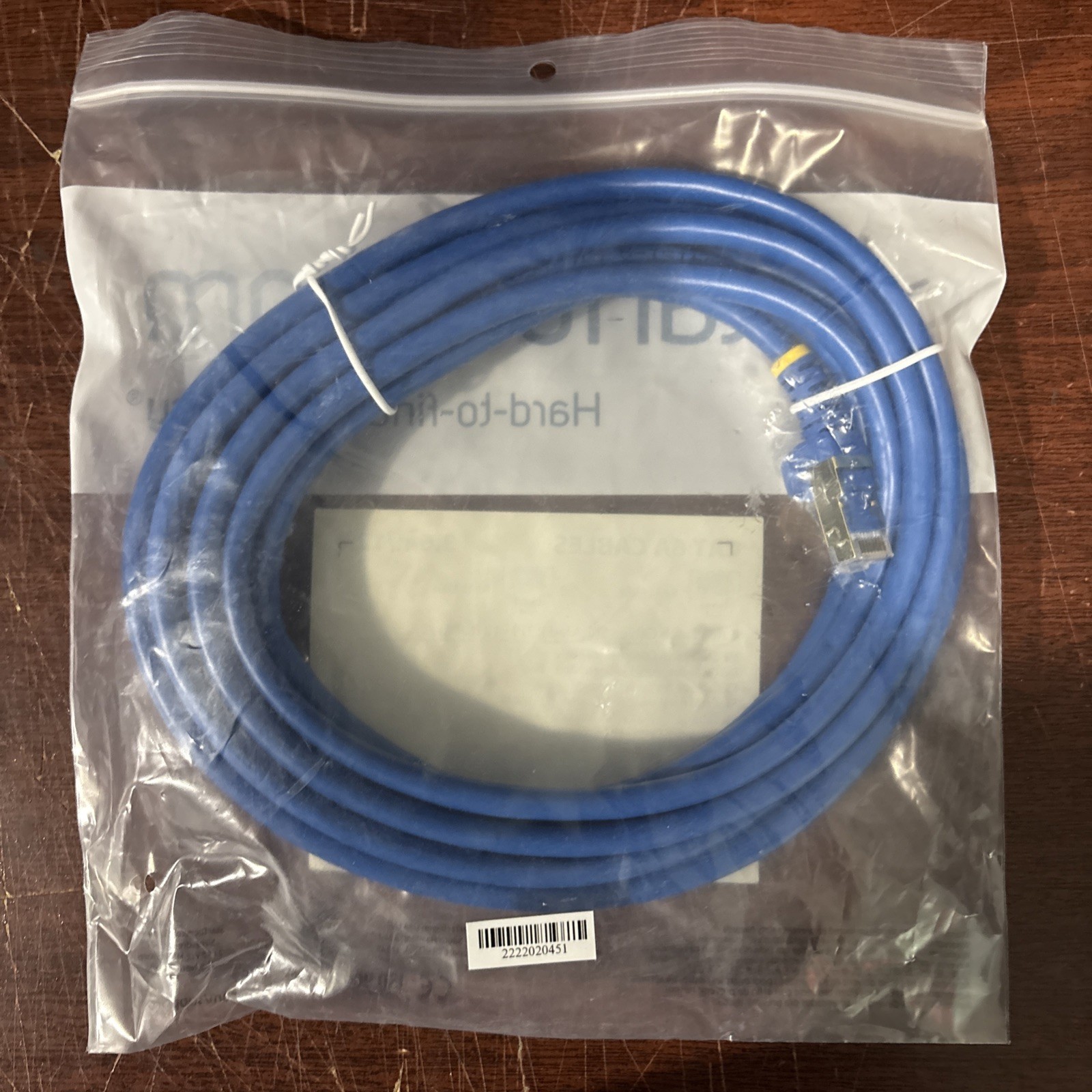 STARTECH 12ft CAT 6a Patch Cable Shielded Blue Ethernet Rj45 male Cord New