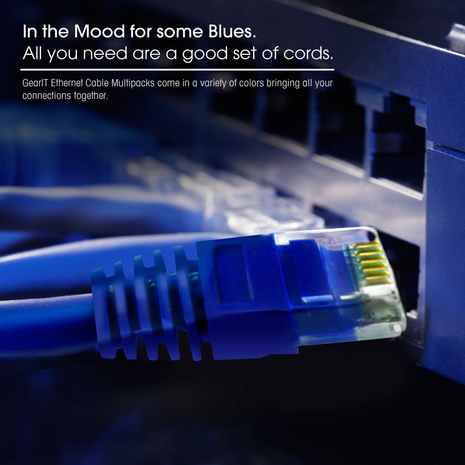 Cat 6 Ethernet Patch Cable 3 ft Blue (24-Pack Cat6 Ethernet Patch Cables 3ft)…