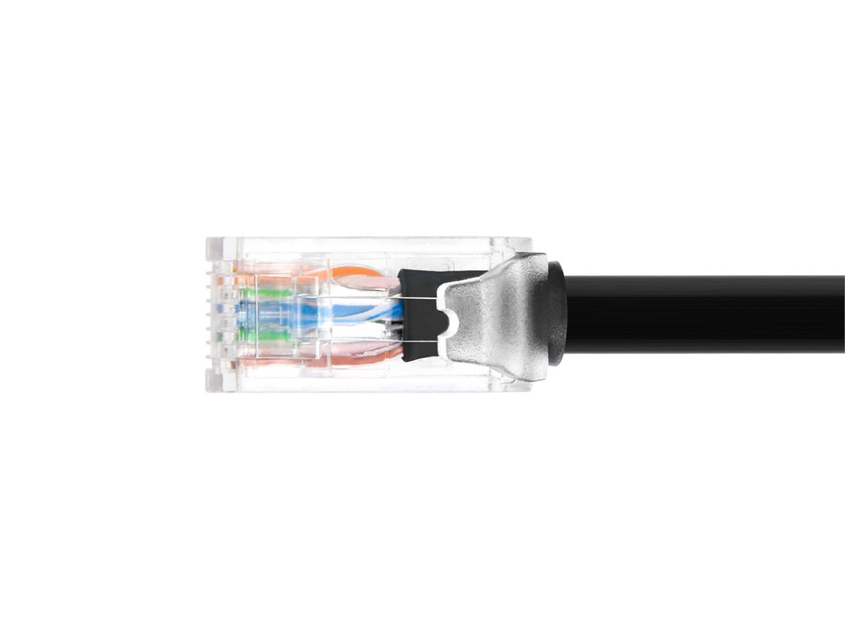 Monoprice Cat6A Component Level Patch Cable 10 Feet Black UTP 24AWG 500MHz RJ45