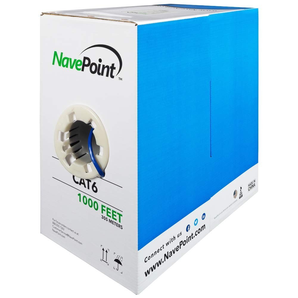 Ultra-Fast Cat6 1000ft Ethernet Cable – 8 Pins, Tangle-Free Indoor Solution