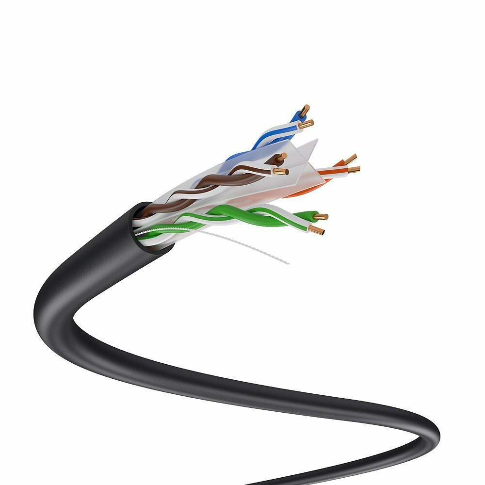 CAT6 700ft Premium UTP Network Cable 550MHZ Ethernet CAT6 in Bulk 23AWG Black