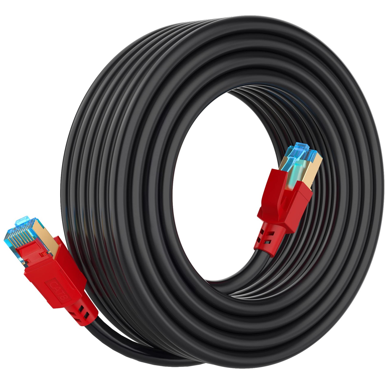 Cat 8 Ethernet Cable 3 ft, 6ft 10ft 15ft 20ft 25ft 30ft 50ft 75ft 100ft 125ft…