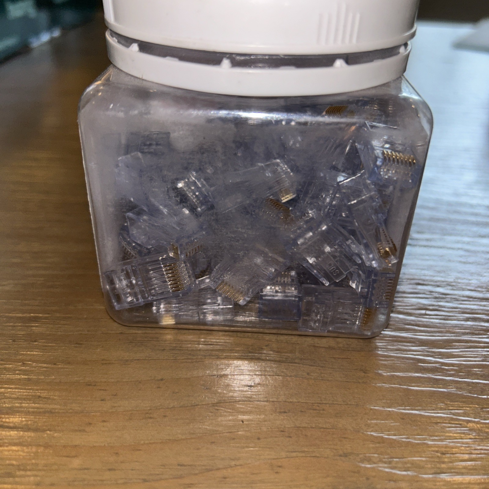 Platinum Tools 202044J ezEX44 RJ45 CAT6 Connectors Jar Of 63