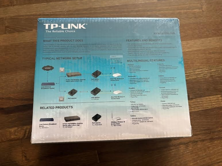 TP-LINK TL-POE10R Gigabit PoE Splitter Adapter – New!