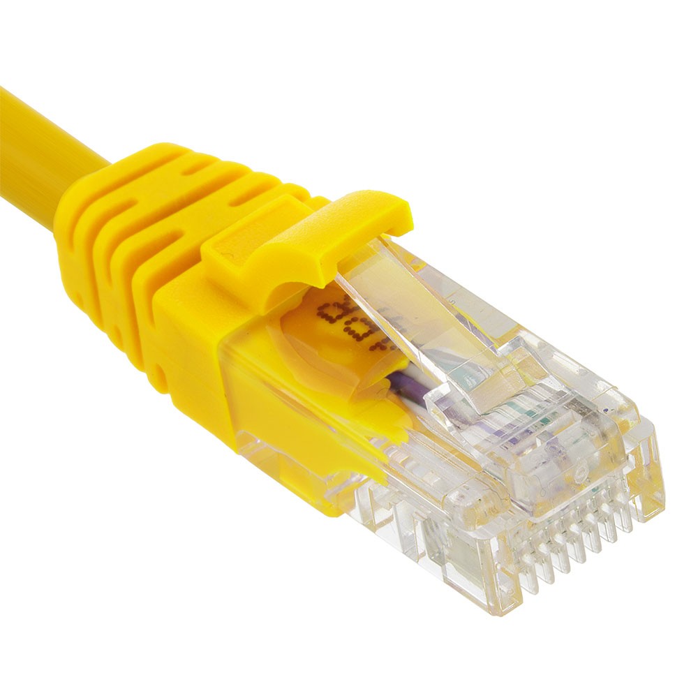 Ethernet Patch Cable CAT5E, UTP, 24AWG, 10 Ft, 10 pack, Yellow