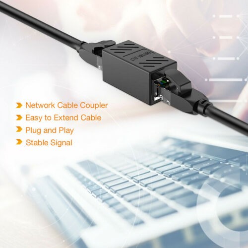 RJ45 Inline Coupler Cat7 Cat6 Cat5e Cat5 Ethernet LAN Network Cable Adapter Lot