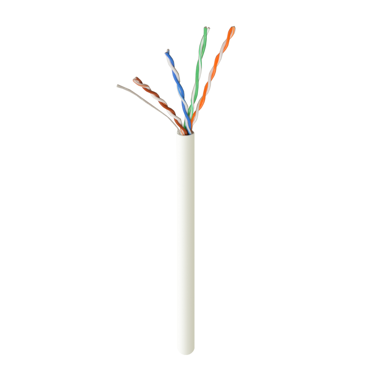 CAT5e 1000FT UTP Cable Solid Network Ethernet LAN Bulk Wire RJ45 White